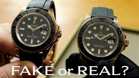 real gold rolex yachtmaster 2 vs fake|how to tell genuine rolex.